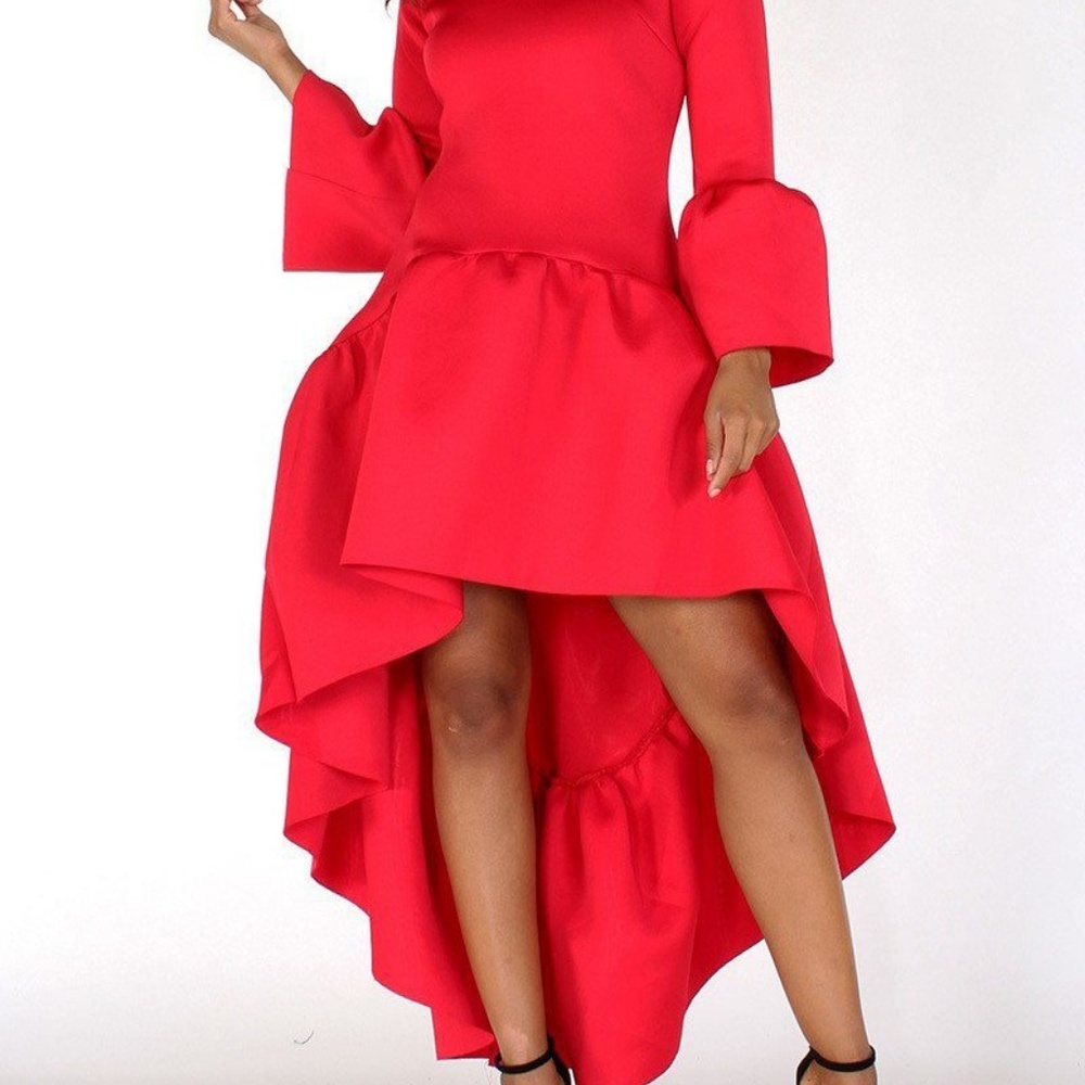 Red Hi Lo Dress/Tunic
